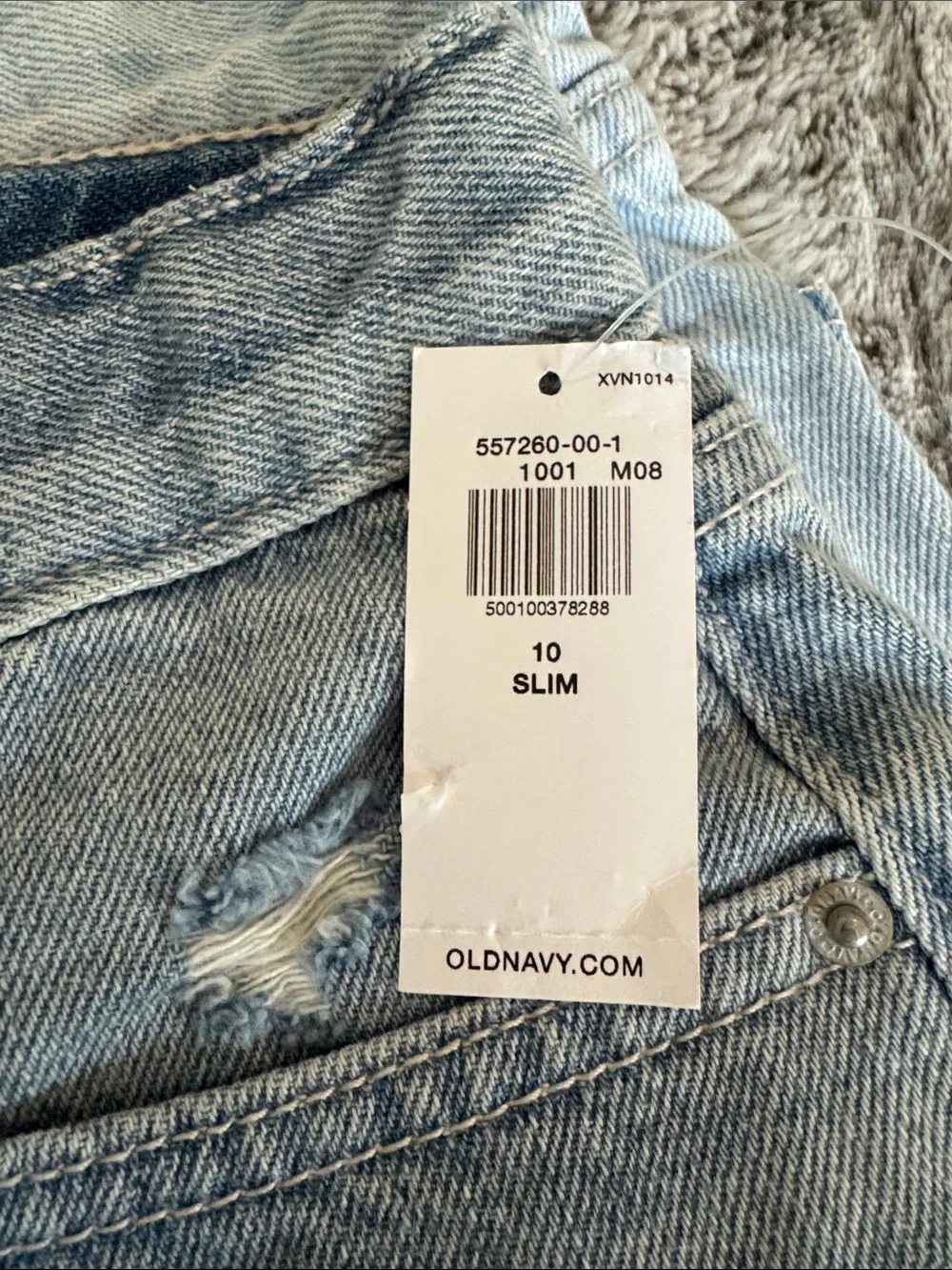 Girls Outfit Bundle Old Navy NWT Denim Shorts (10 Slim) + 2 Tops (10/12)